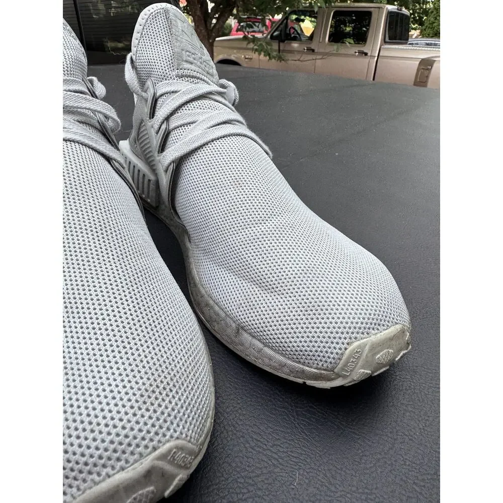Adidas NMD XR1 Shoes Mens Size 14 Gray White Boost Mesh Athletic Running BY9923